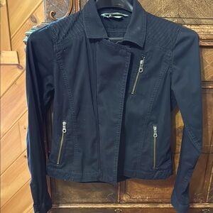 Athleta Moto Lightweight Jacket Size Small Black